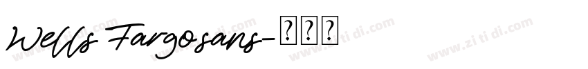 Wells Fargo sans字体转换